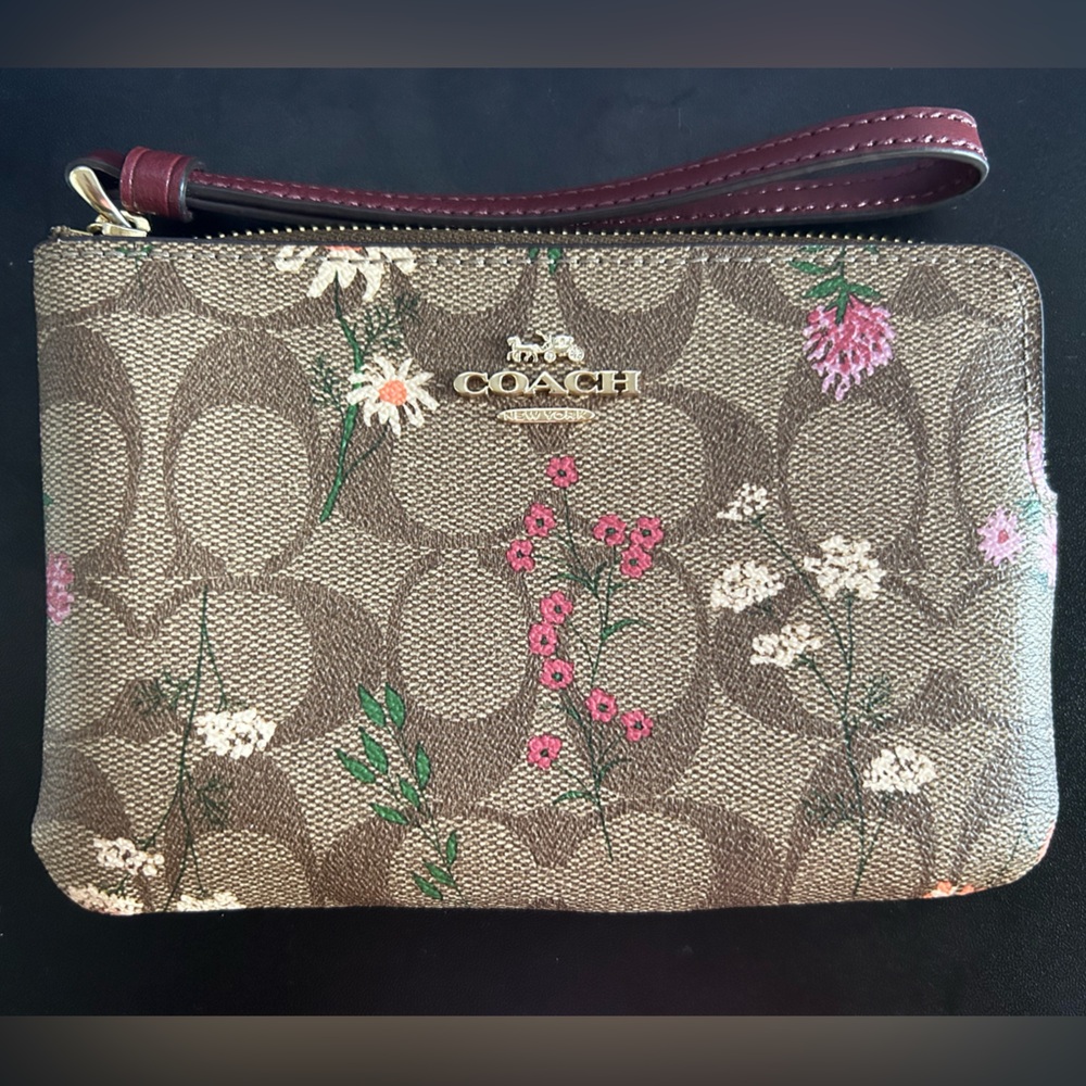 Wildflowers Coach wristlet